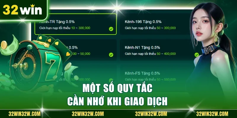 Một số quy tắc cần nhớ khi giao dịch 